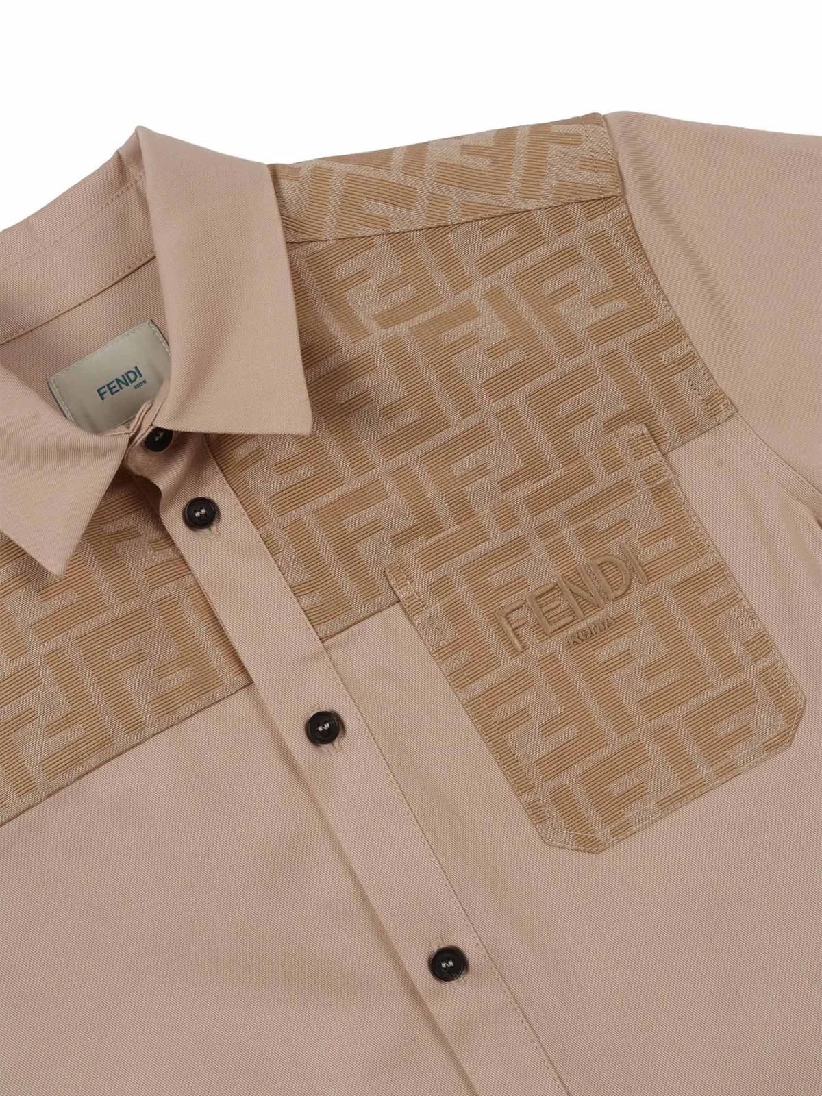 Camicia unisex Fendi Kids con FF - Ninna Nanna