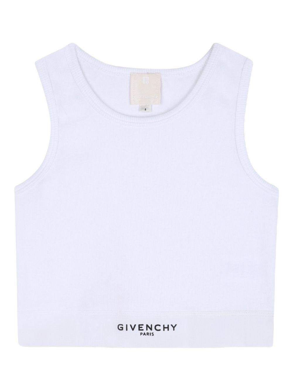 Canotta per bambina Givenchy Kids con logo - Ninna Nanna