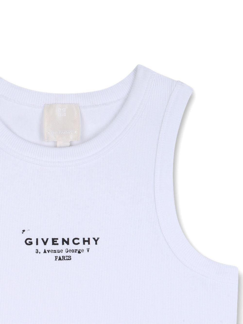 Canotta per bambina Givenchy Kids con logo - Ninna Nanna