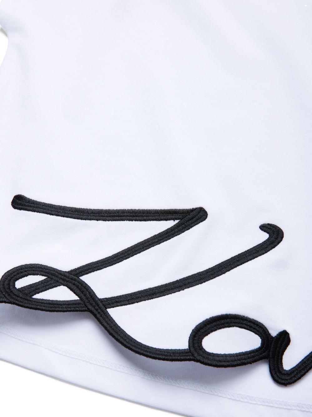 Canotta per bambina Karl Lagerfeld Kids con ricamo - Ninna Nanna