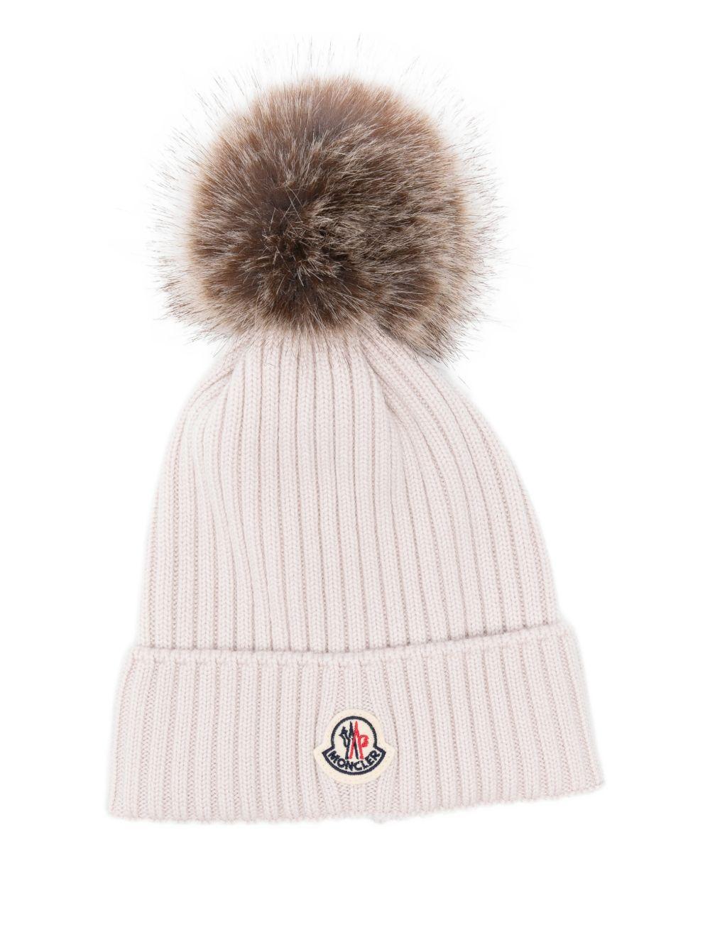 Cappello per bambina Moncler Enfant con pompon - Ninna Nanna