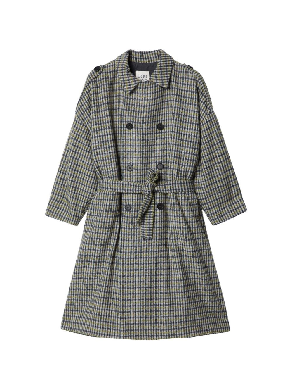 Cappotto per bambina Douuod Kids a quadri - Ninna Nanna