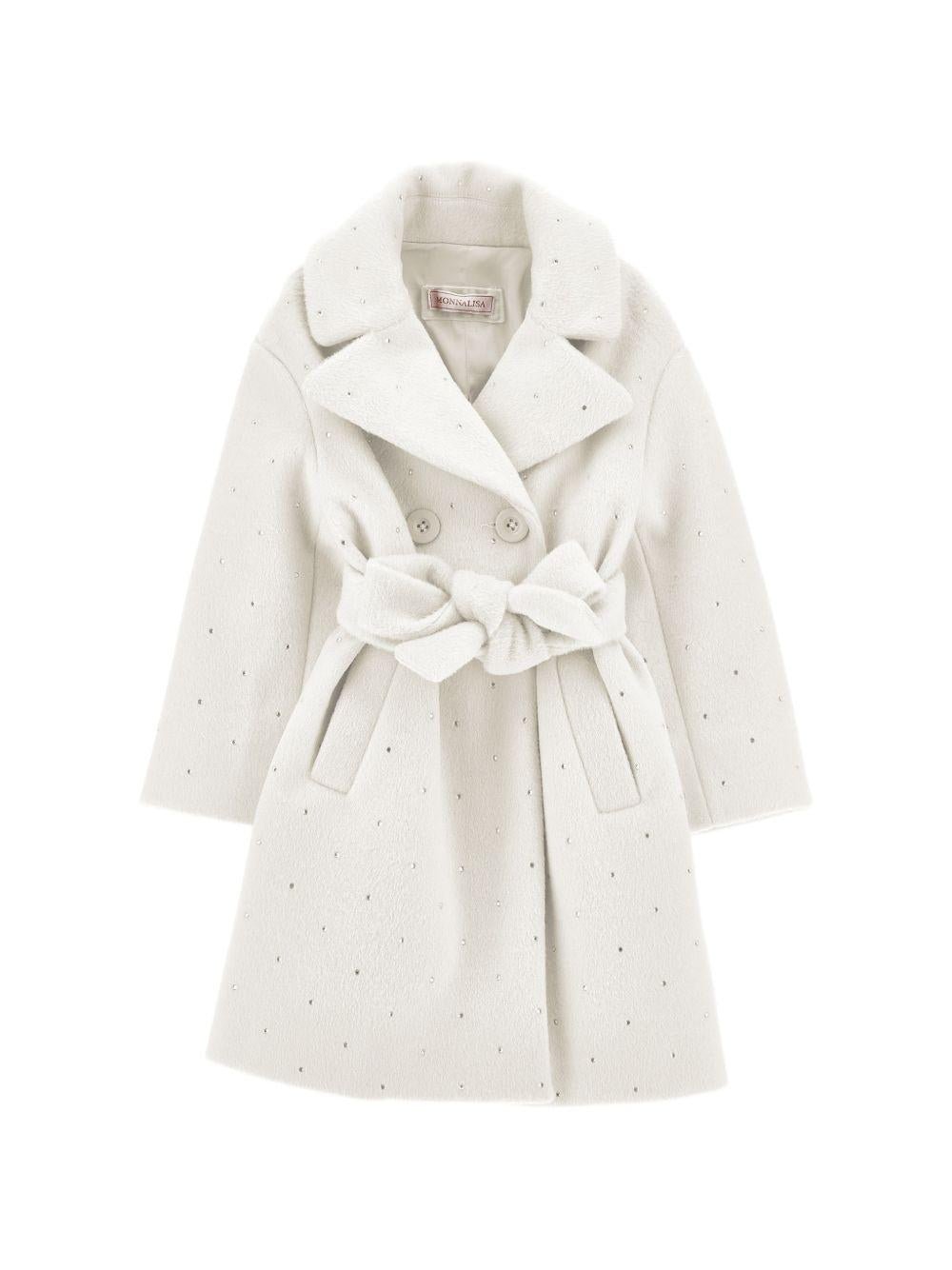 Cappotto per bambina Monnalisa con cintura - Ninna Nanna