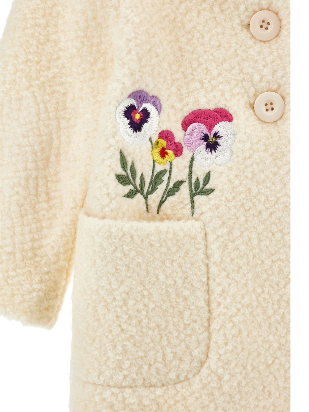 Cappotto per bambina Monnalisa fiori - Ninna Nanna