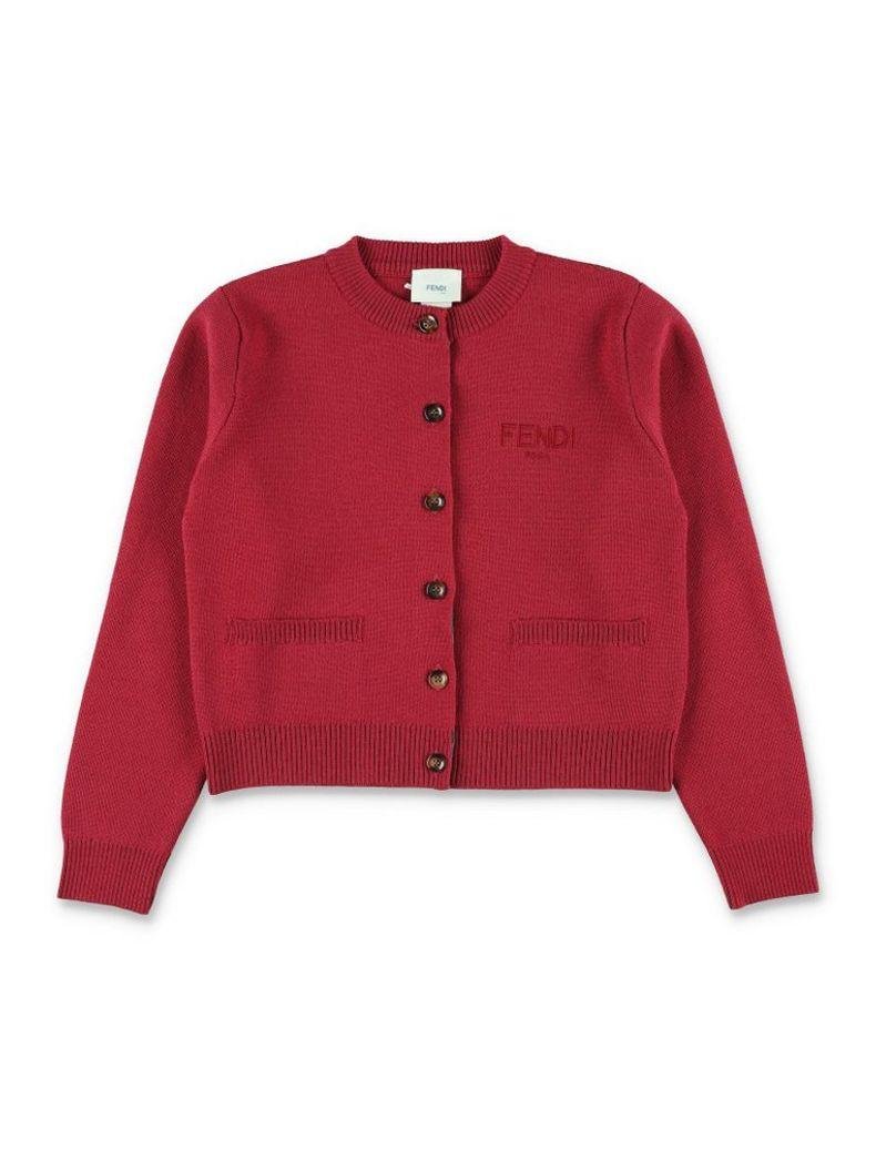 Cardigan per bambina Fendi Kids con ricamo - Ninna Nanna