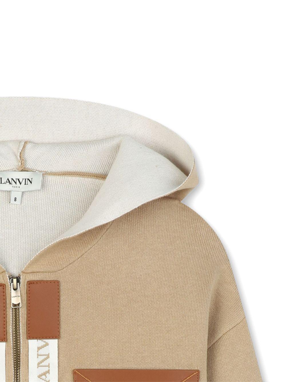 Cardigan per bambina Lanvin Enfant con cappuccio - Ninna Nanna