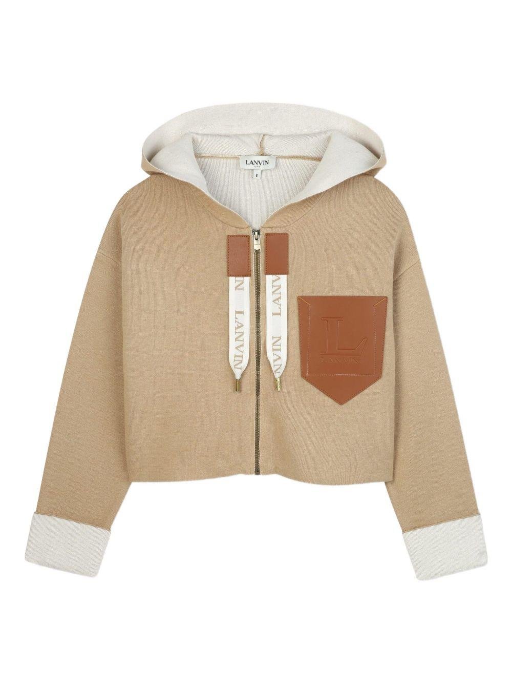 Cardigan per bambina Lanvin Enfant con cappuccio - Ninna Nanna