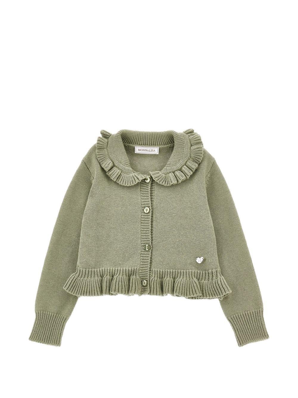Cardigan per bambina Monnalisa con balze - Ninna Nanna