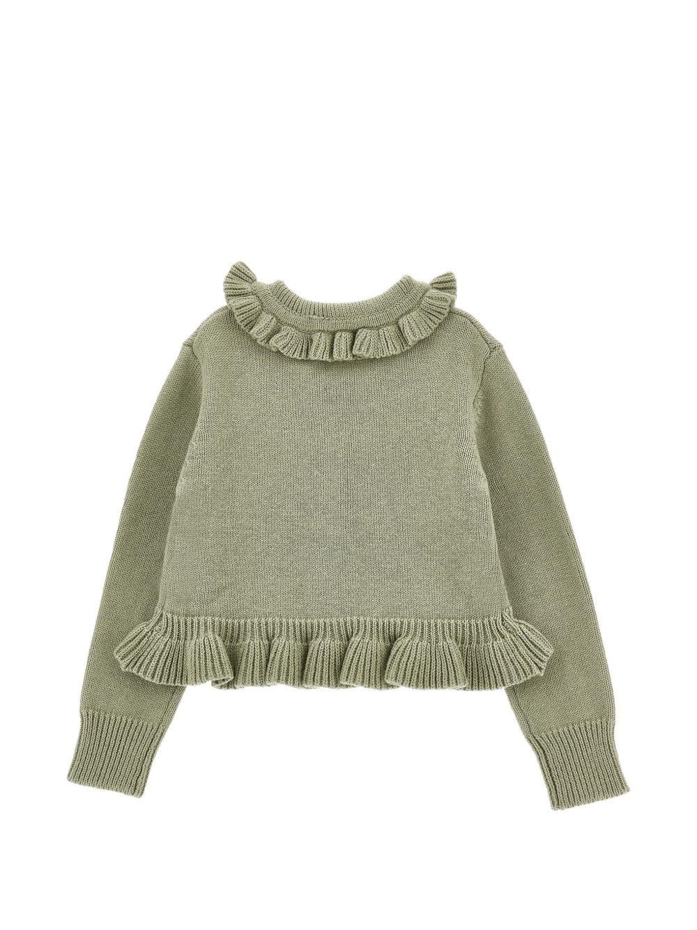 Cardigan per bambina Monnalisa con balze - Ninna Nanna