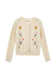 Cardigan per bambina Monnalisa con ricami - Ninna Nanna