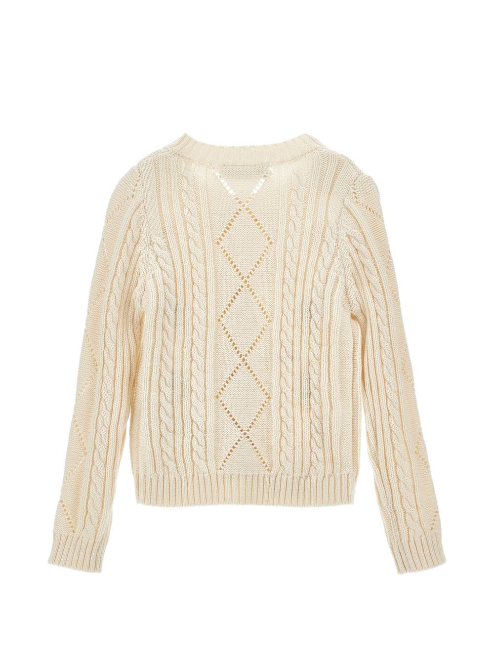 Cardigan per bambina Monnalisa con ricami - Ninna Nanna