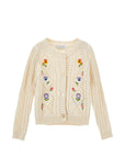 Cardigan per bambina Monnalisa con ricami - Ninna Nanna