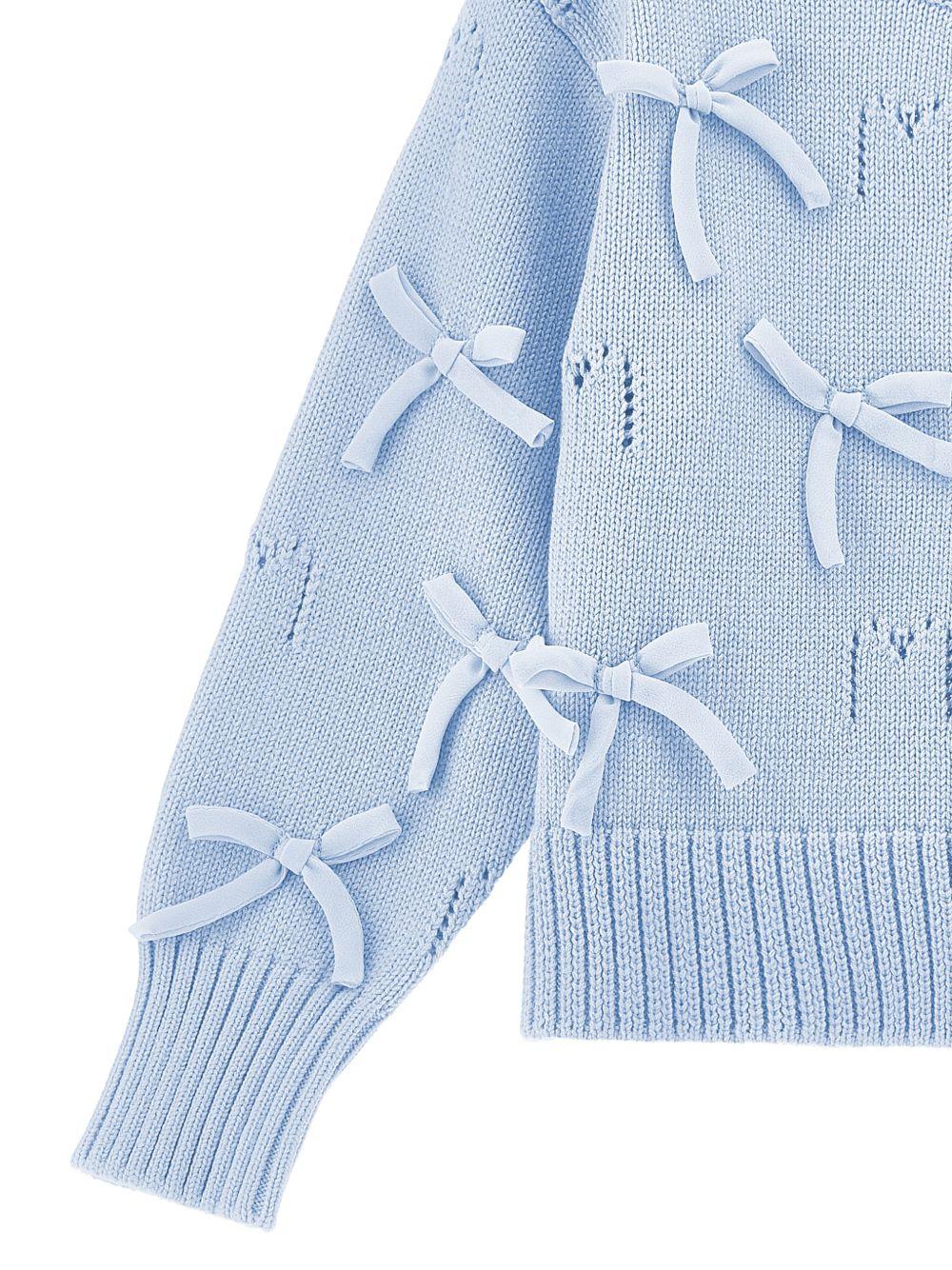 Cardigan per bambina Monnalisa fiocchi - Ninna Nanna