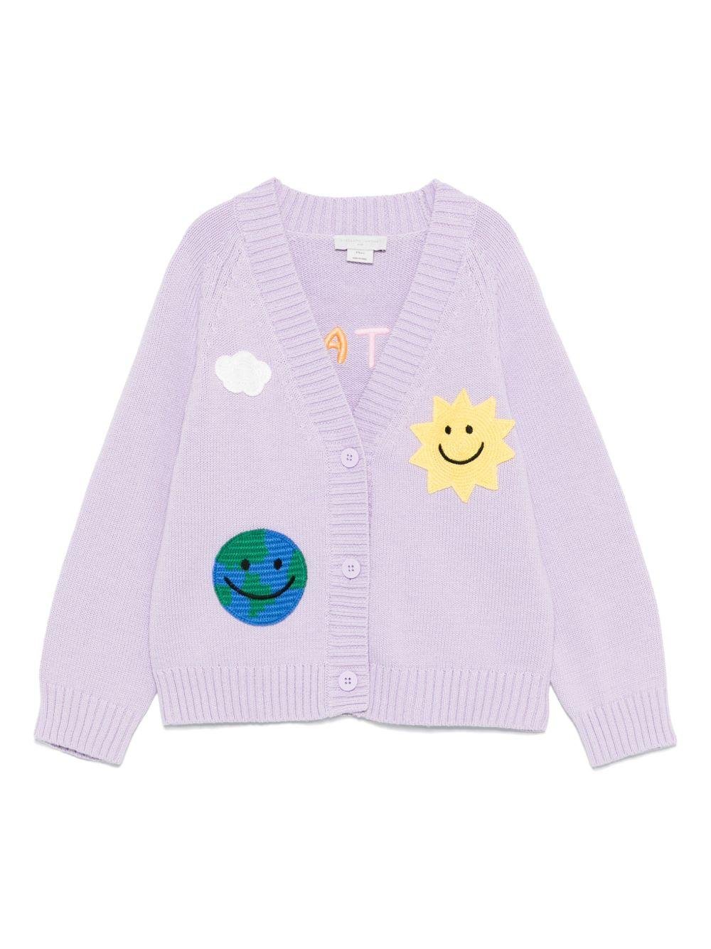 Cardigan per bambina Stella McCartney Kids con ricami - Ninna Nanna