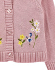 Cardigan per neonata Monnalisa con fiori - Ninna Nanna