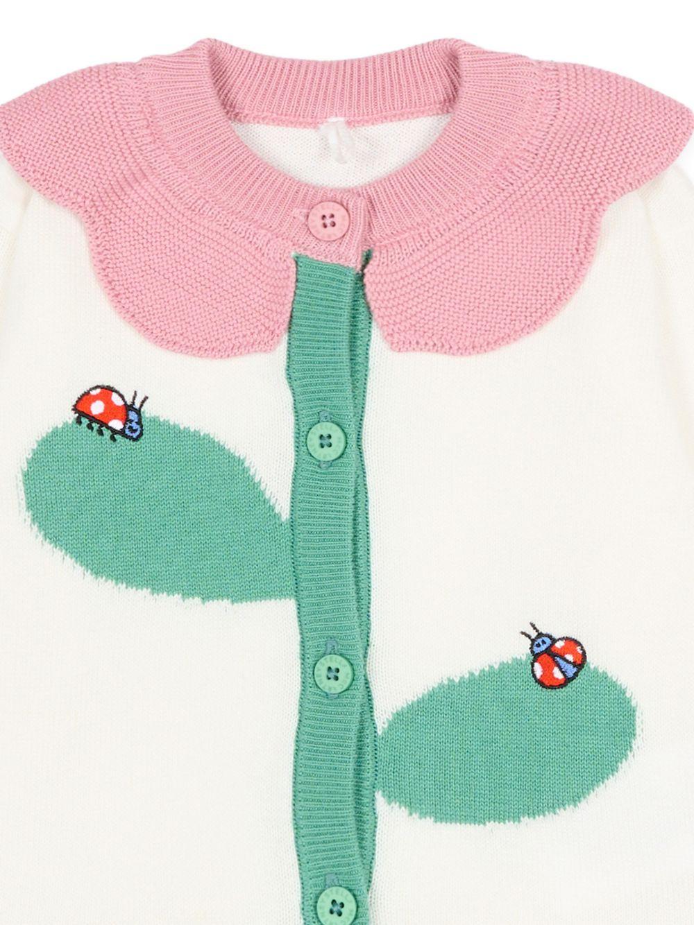 Cardigan per neonata Stella McCartney Kids con fiore - Ninna Nanna