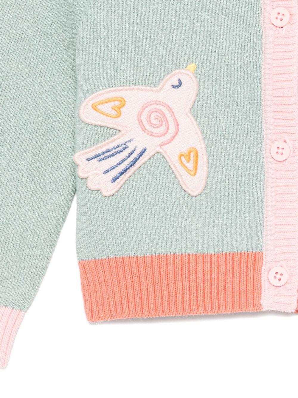 Cardigan per neonata Stella McCartney Kids con uccelli - Ninna Nanna