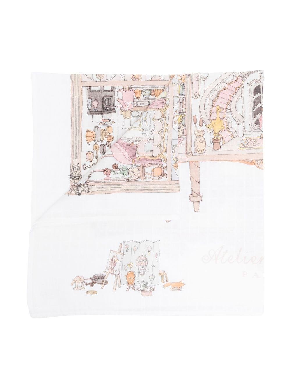 Carrè per neonata Atelier Choux Dollhouse - Ninna Nanna