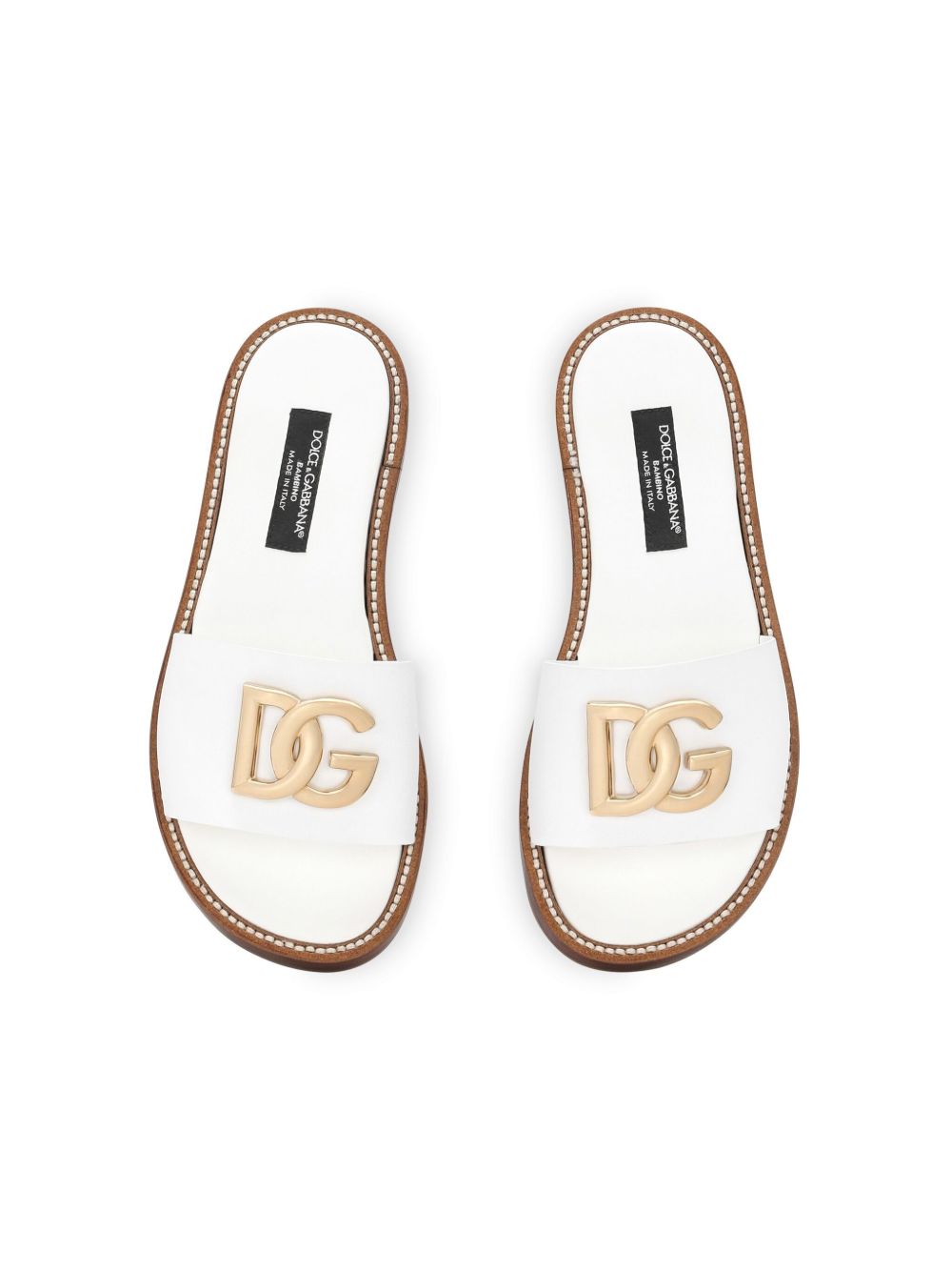 Ciabatte per bambina Dolce &amp; Gabbana Kids in pelle - Ninna Nanna