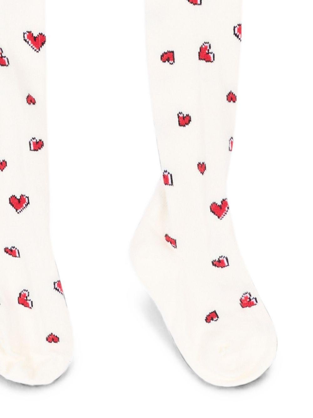Collant per neonata Monnalisa con cuori - Ninna Nanna