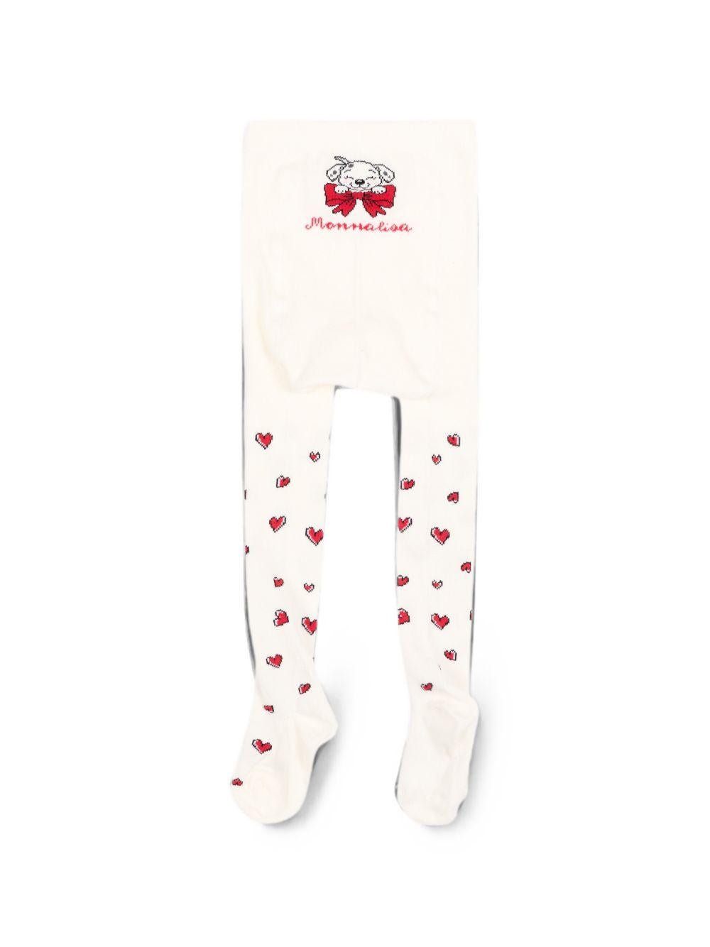Collant per neonata Monnalisa con cuori - Ninna Nanna