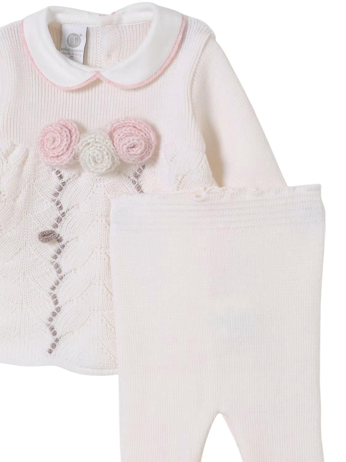 Completino per neonata Marlù Couture con fiori - Ninna Nanna