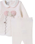 Completino per neonata Marlù Couture con fiori - Ninna Nanna