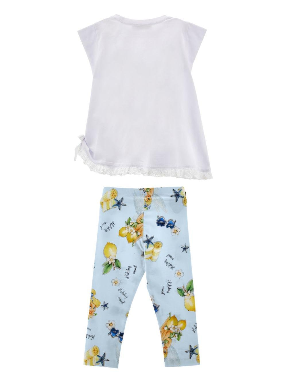 Completo per bambina Monnalisa due pezzi - Ninna Nanna