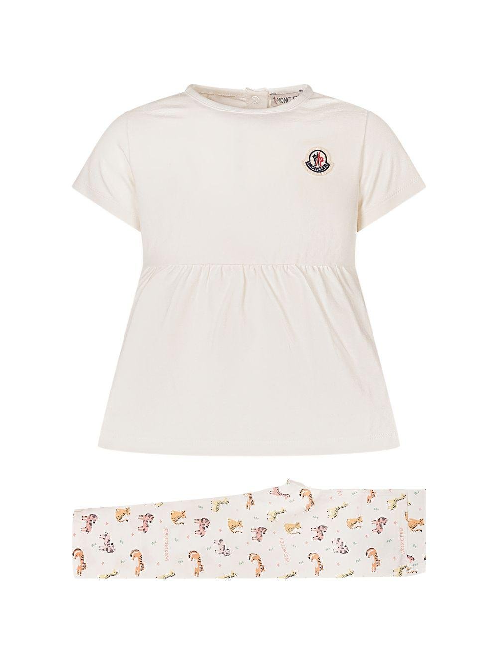 Completo per neonata Moncler Enfant due pezzi - Ninna Nanna