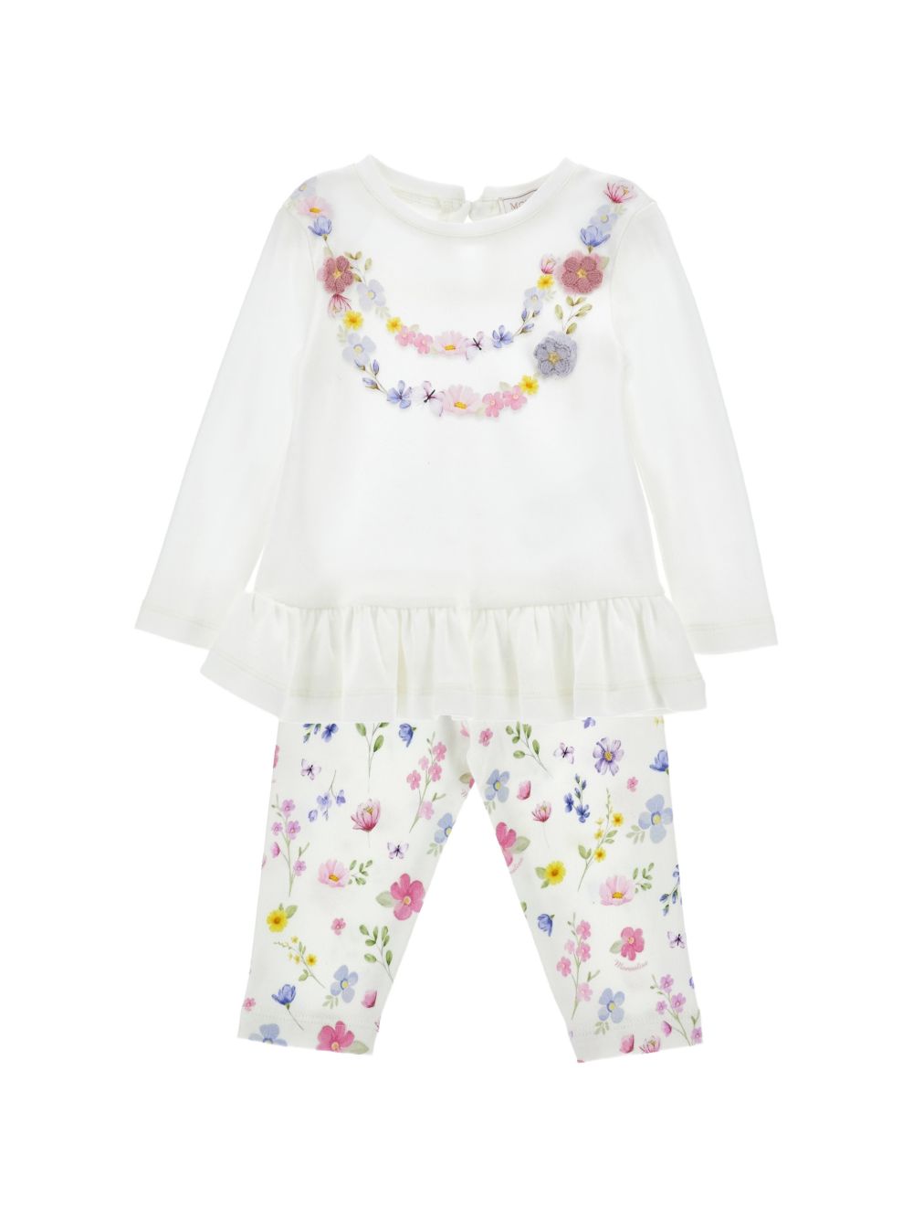 Completo per neonata Monnalisa a fiori - Ninna Nanna