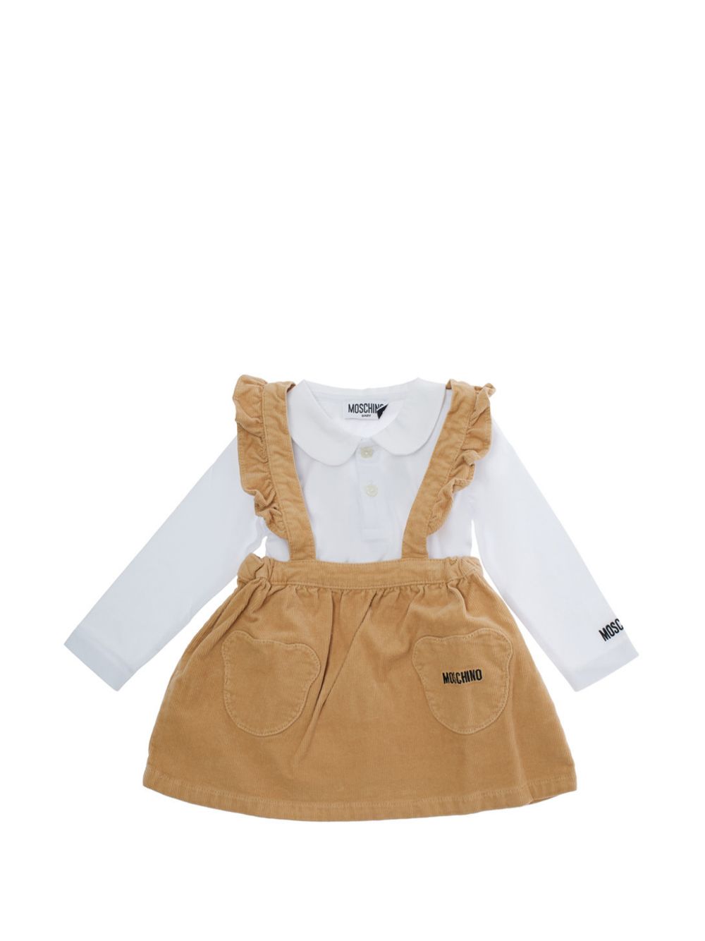 Completo per neonata Moschino Kids con salopette - Ninna Nanna