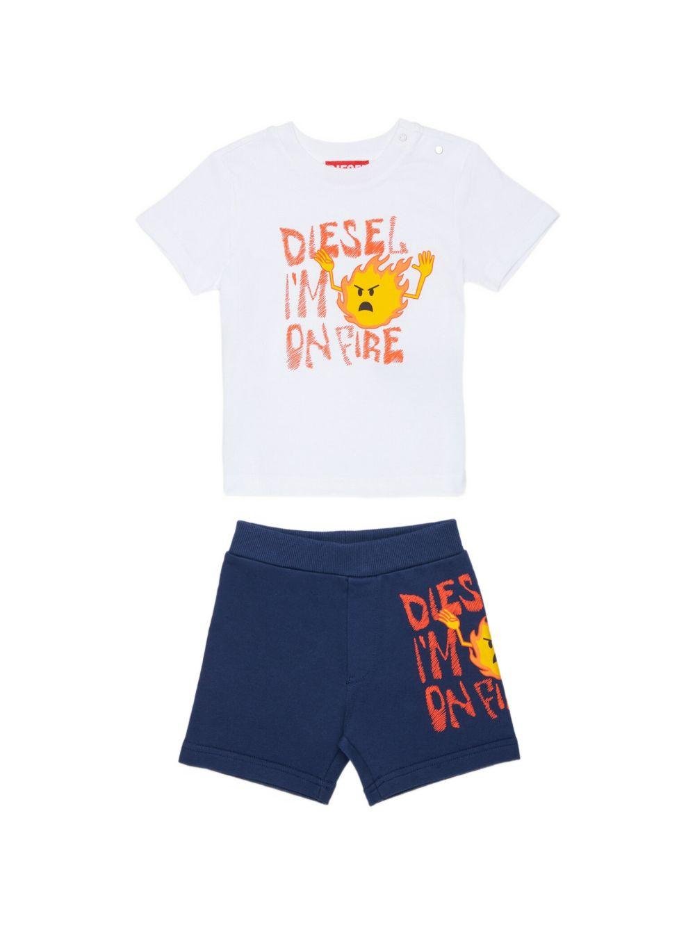 Completo per neonato Diesel Kids con stampa - Ninna Nanna