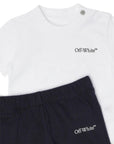 Completo per neonato Off White Kids con logo - Ninna Nanna