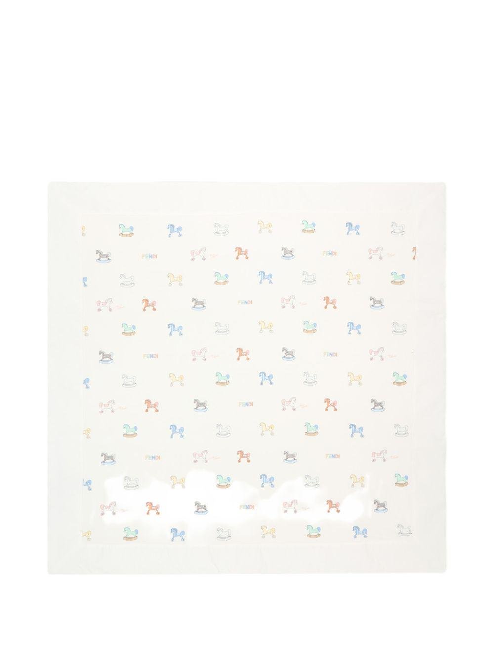 Coperta unisex Fendi Kids con stampa - Ninna Nanna