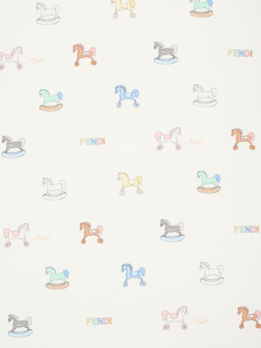 Coperta unisex Fendi Kids con stampa - Ninna Nanna