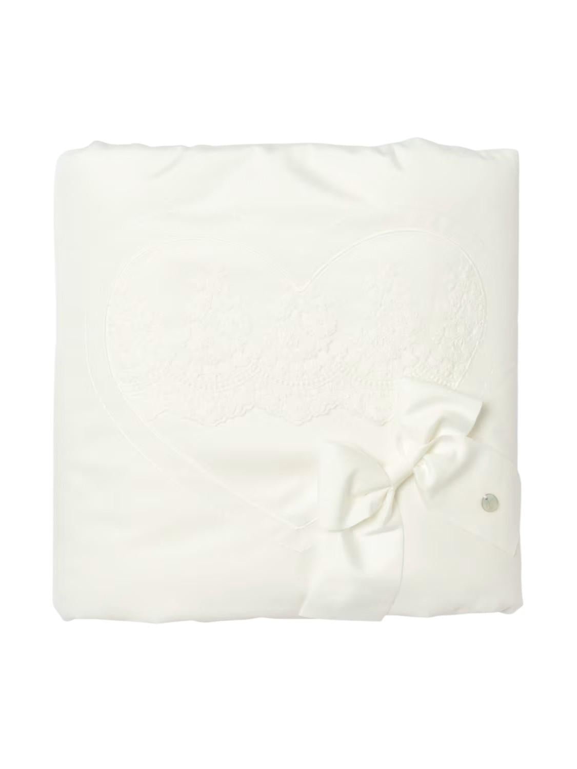 Copertina per neonato Marlù Couture con fiocco - Ninna Nanna