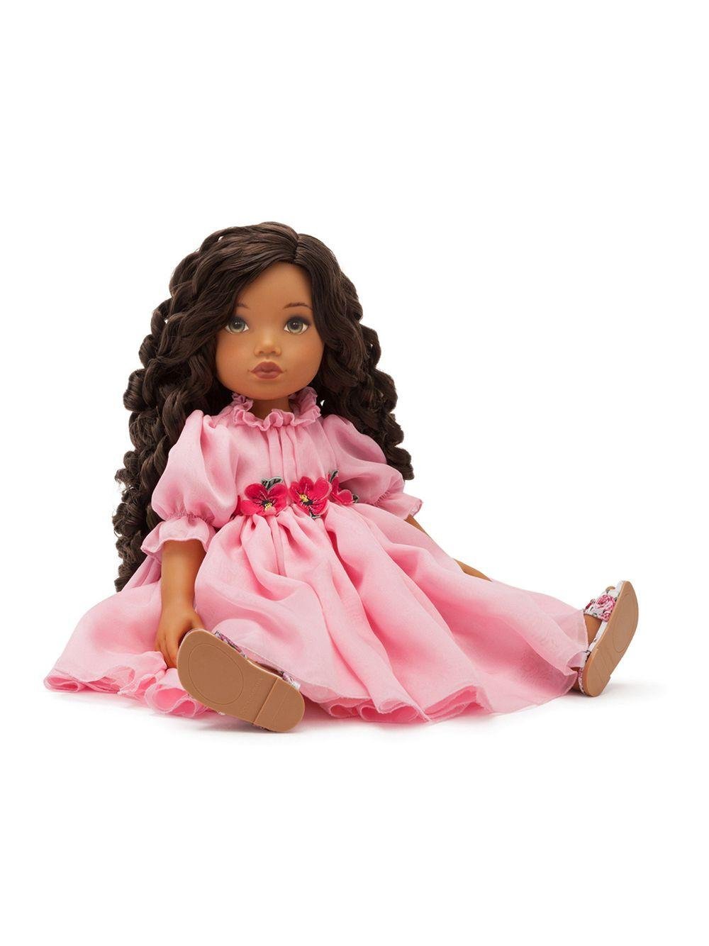 Dolce & Gabbana Kids bambola con abito chiffon - Ninna Nanna