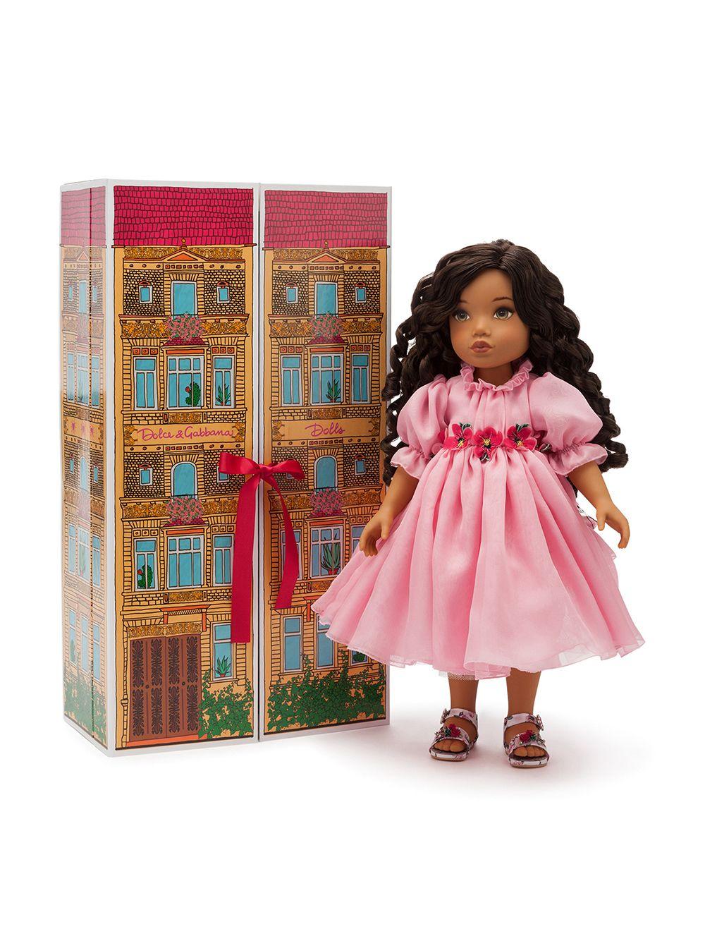 Dolce & Gabbana Kids bambola con abito chiffon - Ninna Nanna