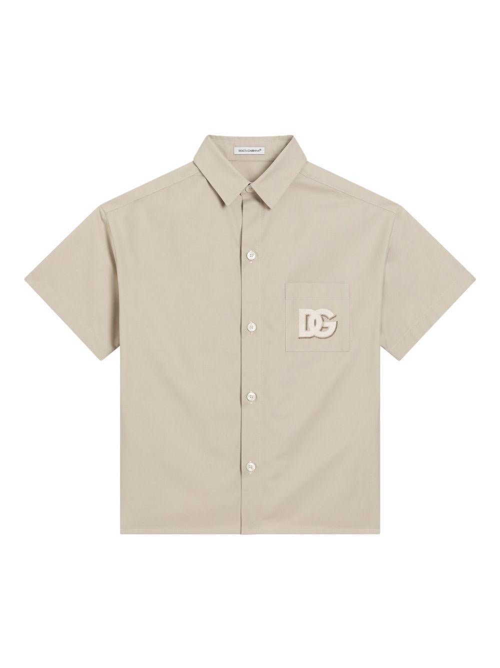 Dolce & Gabbana Kids camicia con logo - Ninna Nanna