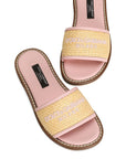 Dolce & Gabbana Kids ciabatta in paglia - Ninna Nanna