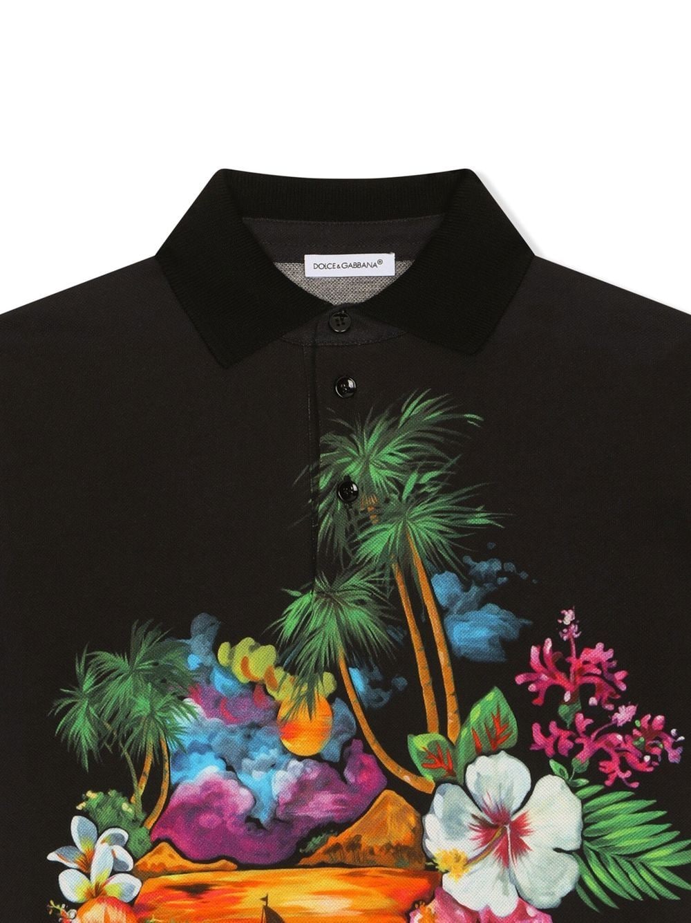 Dolce & Gabbana Kids polo con stampa - Ninna Nanna