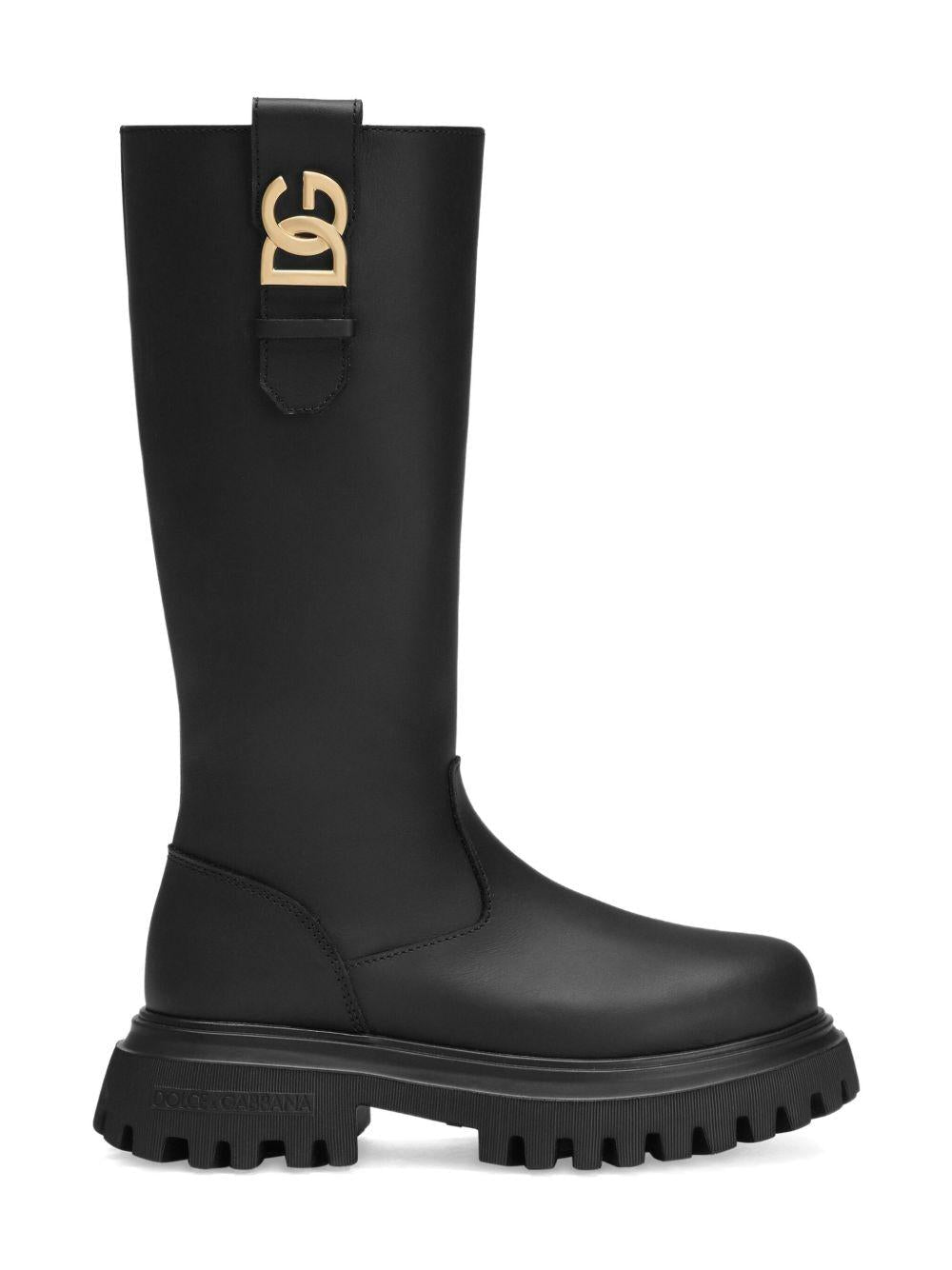 Dolce & Gabbana Kids stivali in pelle - Ninna Nanna