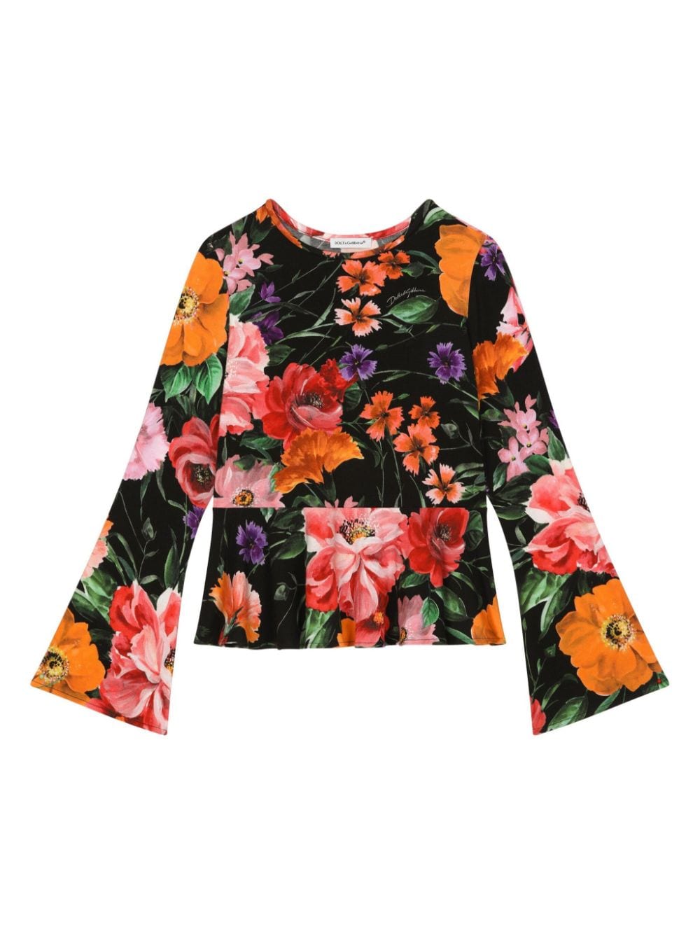 Dolce &amp; Gabbana Kids t-shirt a fiori - Ninna Nanna