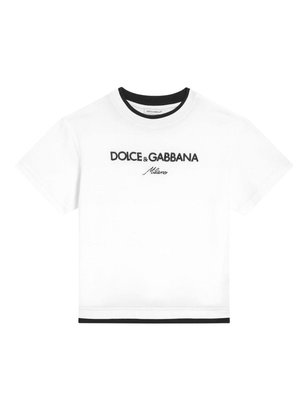 Dolce & Gabbana Kids t-shirt con logo - Ninna Nanna