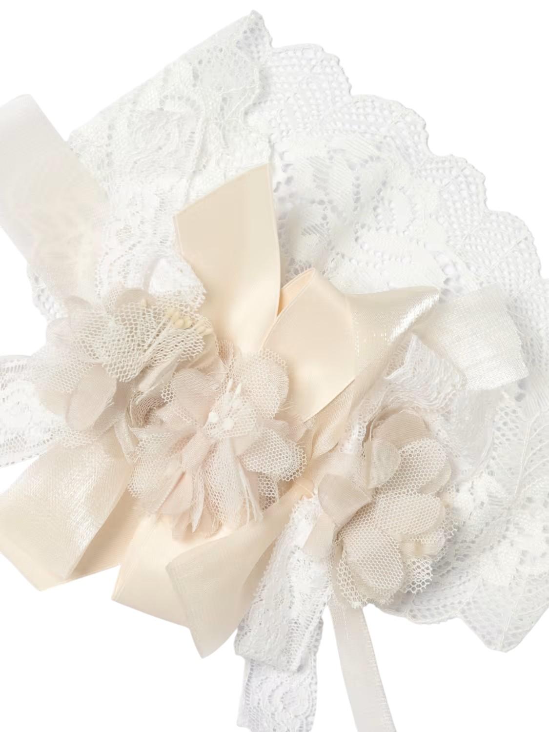 Fascetta per neonata Marlù Couture in pizzo - Ninna Nanna