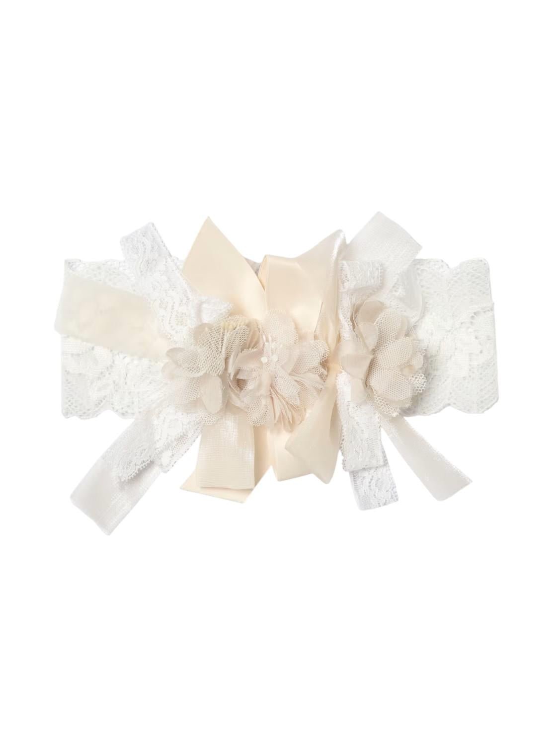 Fascetta per neonata Marlù Couture in pizzo - Ninna Nanna
