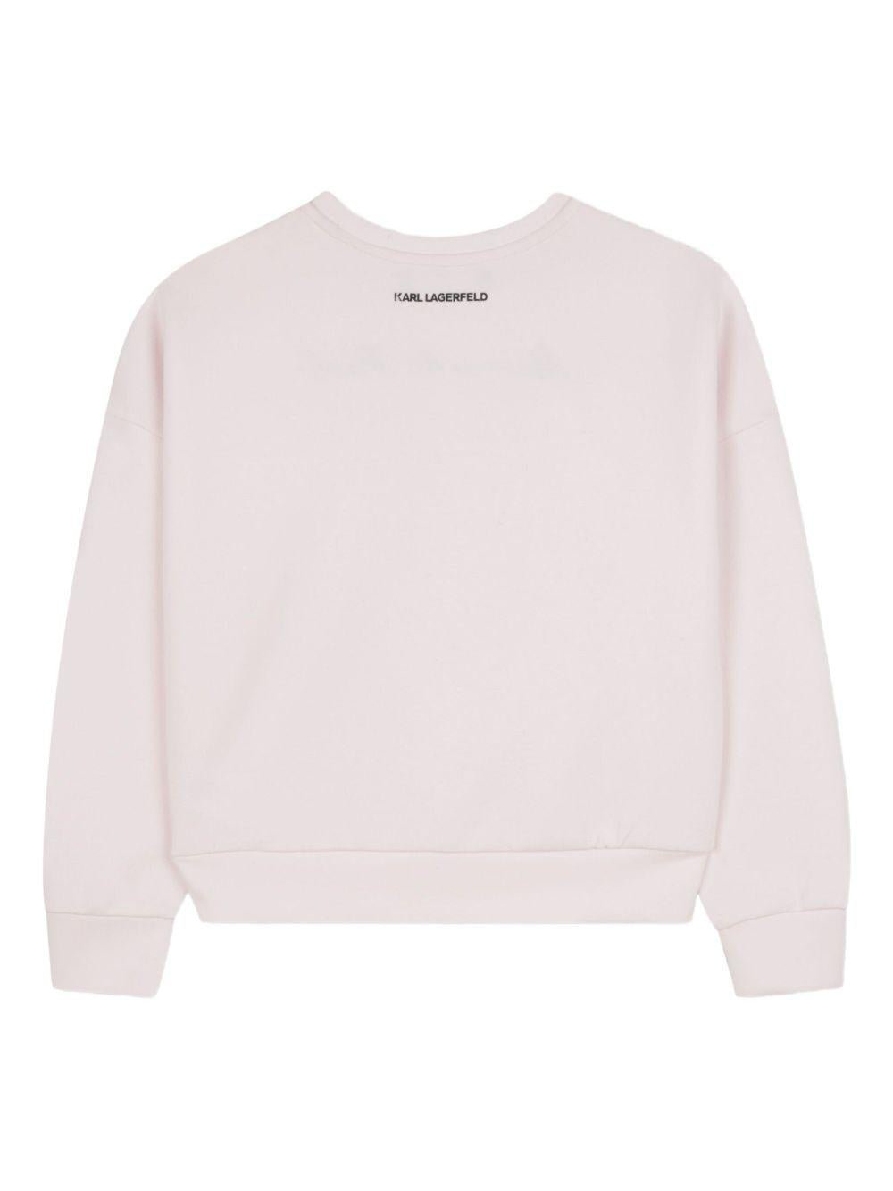 Felpa per bambina Karl Lagerfeld Kids con stampa - Ninna Nanna