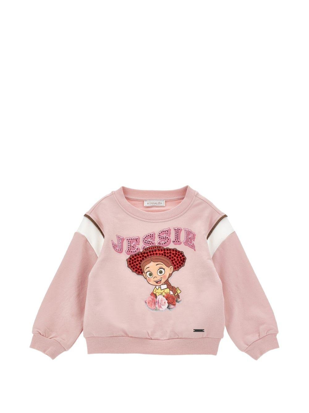 Felpa per bambina Monnalisa con stampa - Ninna Nanna