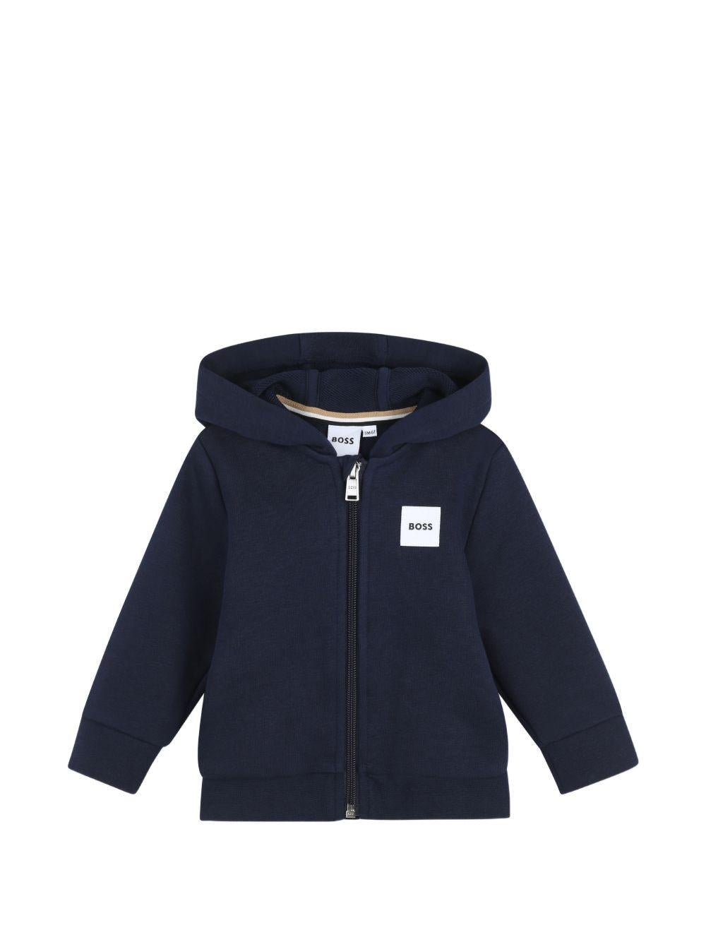 Felpa per neonato Boss Kids con cappuccio - Ninna Nanna