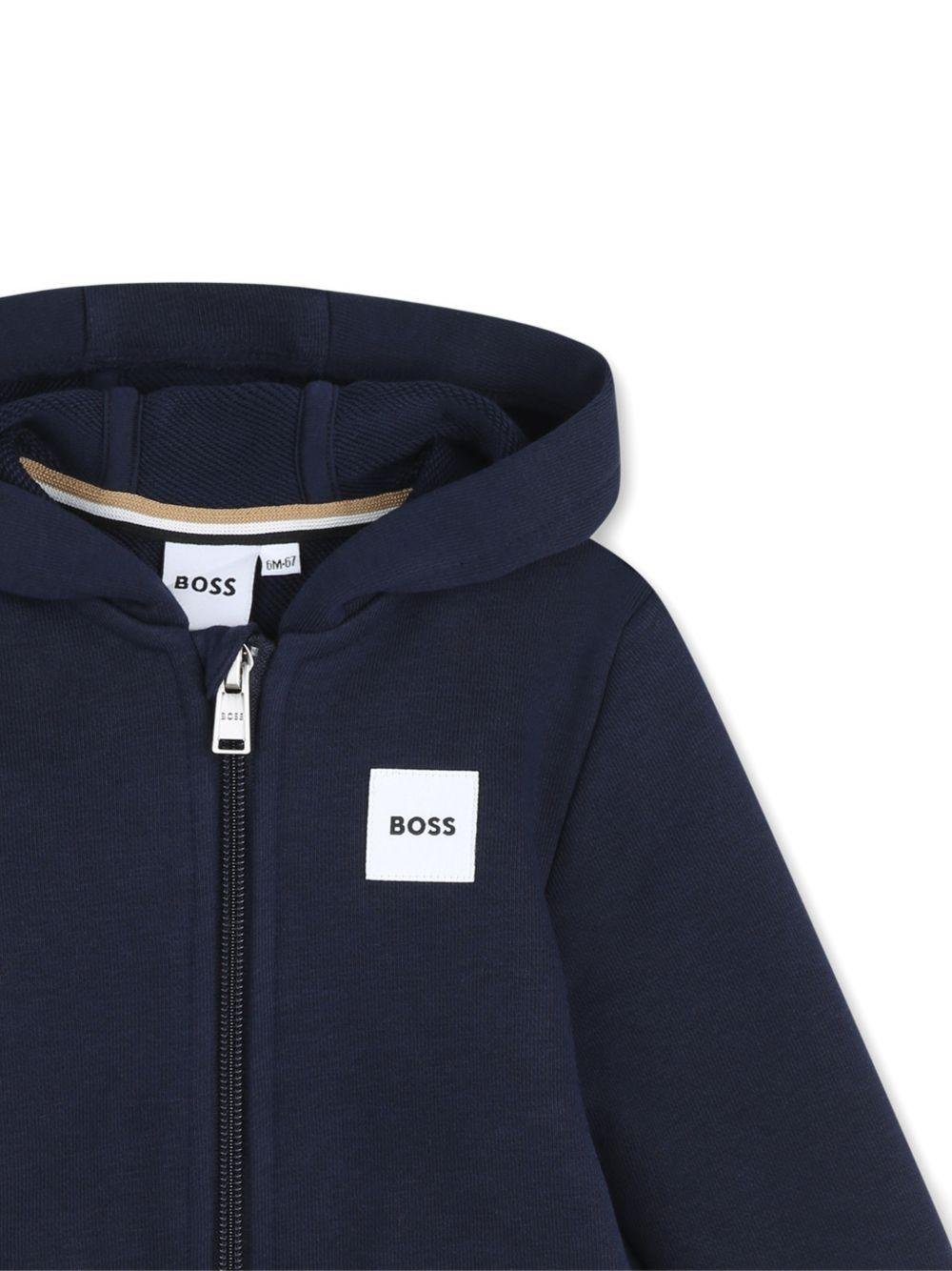 Felpa per neonato Boss Kids con cappuccio - Ninna Nanna